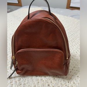 Brown Fossil Felicity mini backpack EUC